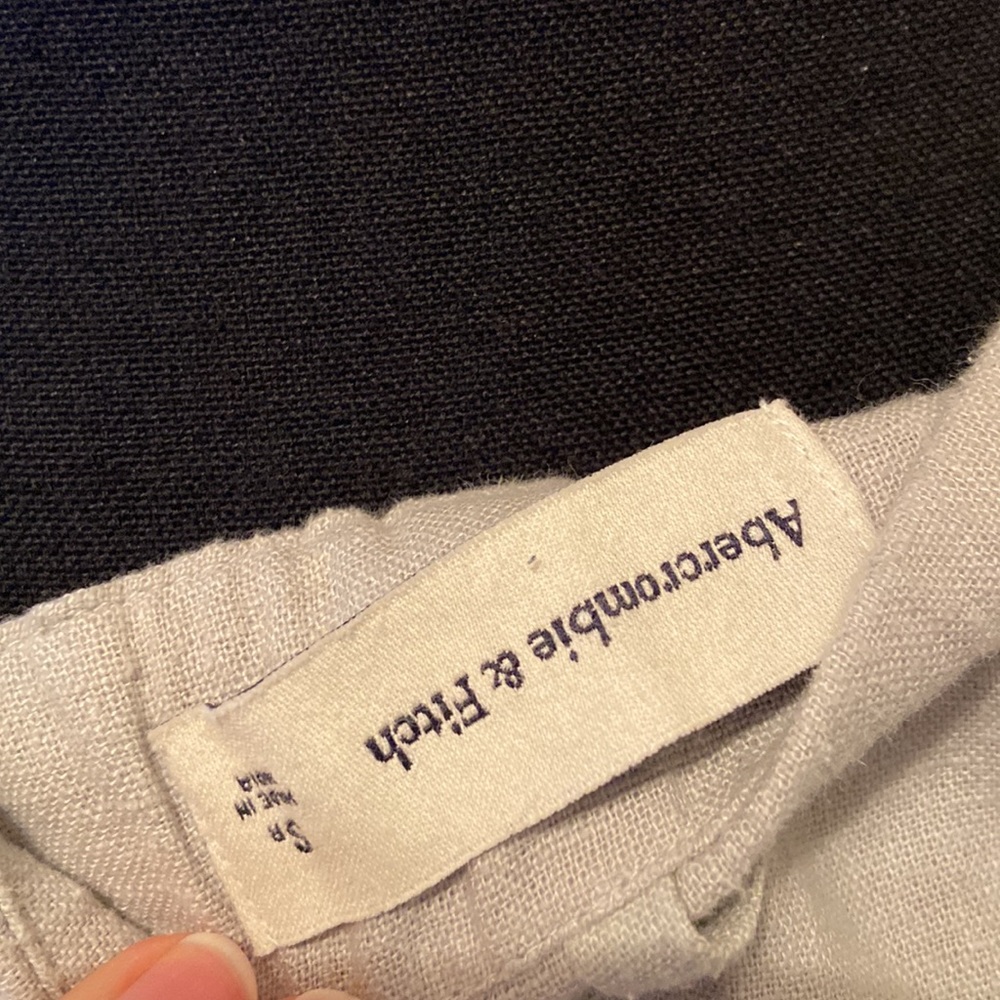 Abercrombie & Fitch linen mint pants - Picture 5 of 5